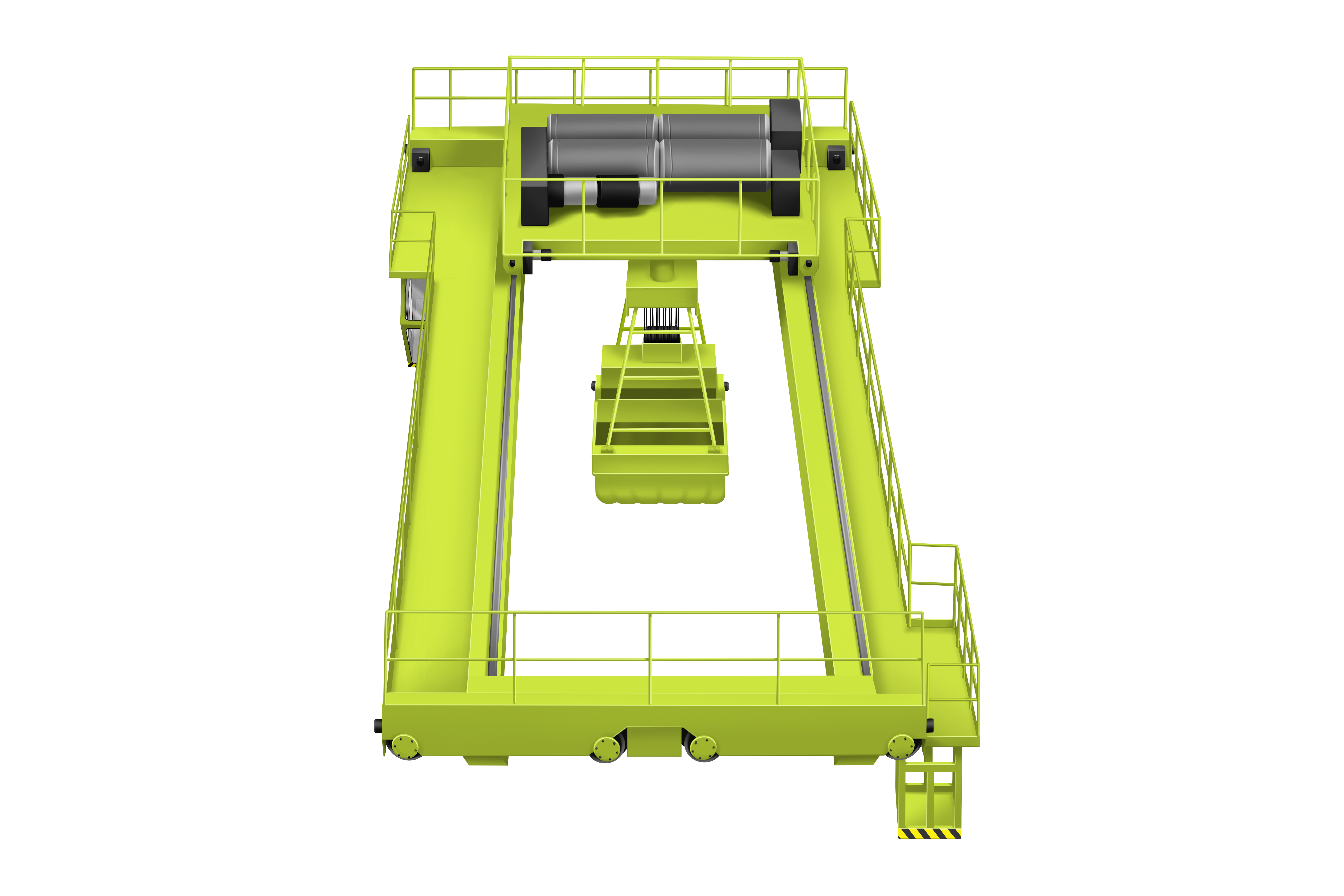 Кран мостовой двухбалочный с грейфером image